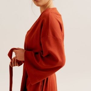 KOTN Ribbed Robe Kimono Style